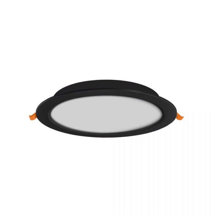 LED світильник Back вбудований круглий VIDEX 20W 5000K Black