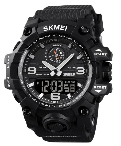 Чоловічий наручний годинник Skmei 1586 Black
