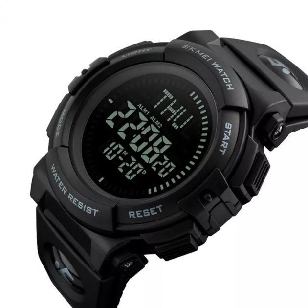 Годинник чоловічий SKMEI 1290 Black + Compass