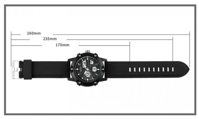 Годинник наручний чоловічий SKMEI 1757 (Black-White)