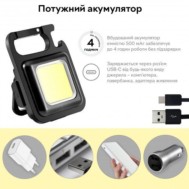 Ліхтар акумуляторний портативний SH-J031-5WS