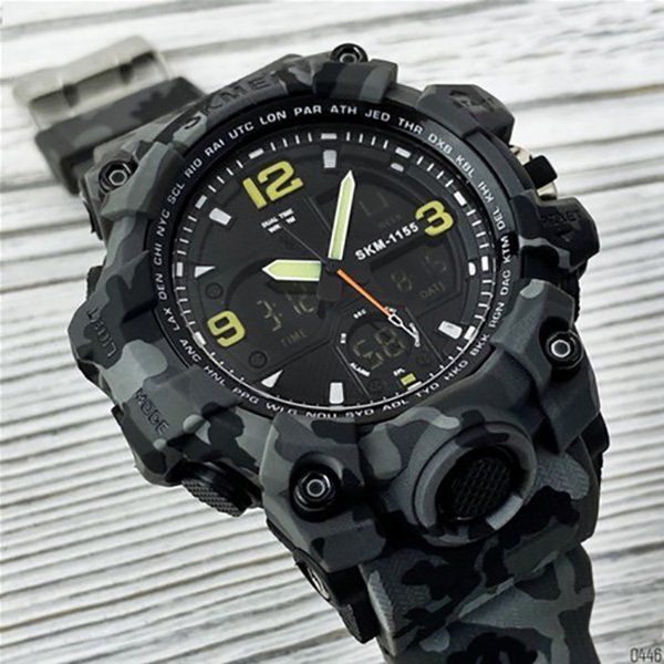 Годинник наручний чоловічий SKMEI 1155 Gray Camo