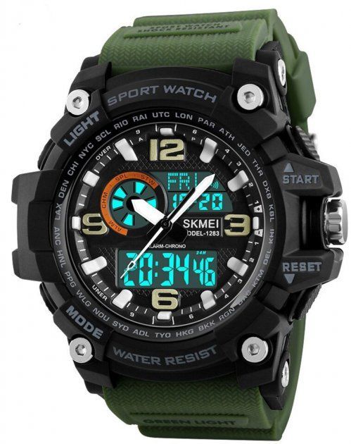 Чоловічий годинник Skmei 1283AG Army Green
