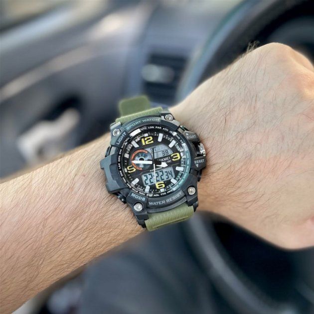 Чоловічий годинник Skmei 1283AG Army Green