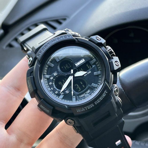 Чоловічий наручний годинник SKMEI 1343 Black