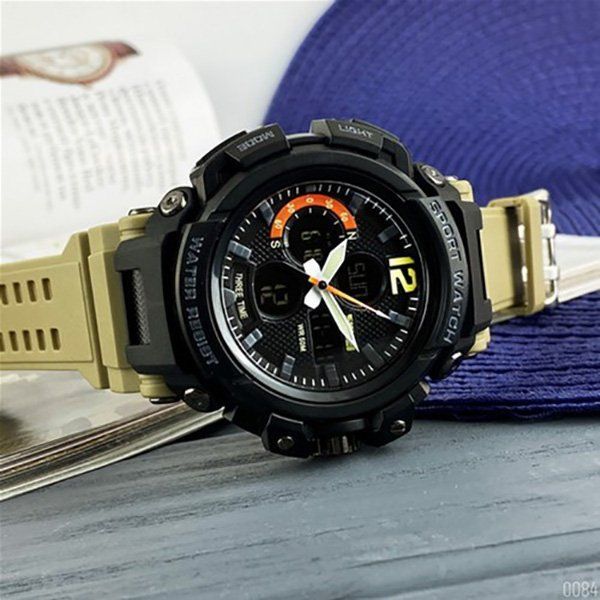 Чоловічий наручний годинник SKMEI 1343 Khaki