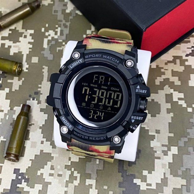Чоловічий годинник Skmei 1384CMRD Camo