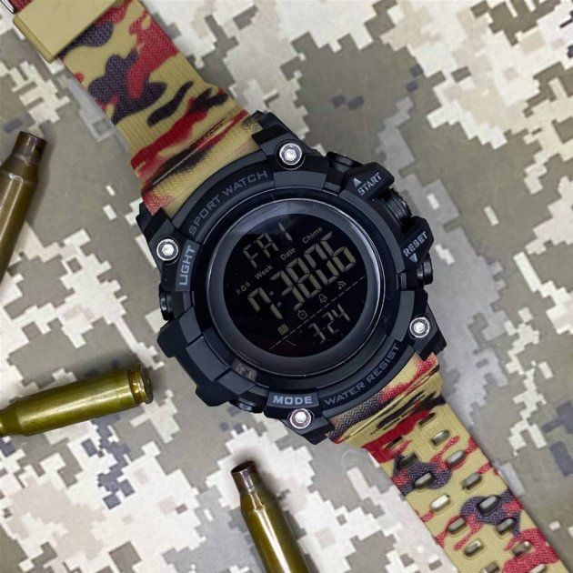 Чоловічий годинник Skmei 1384CMRD Camo