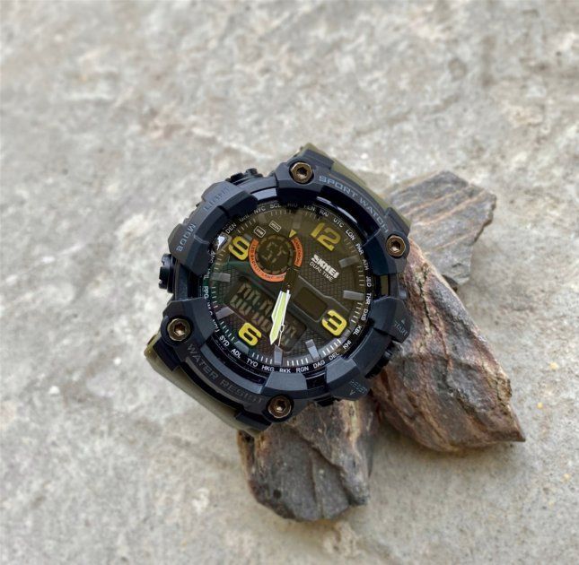 Чоловічий годинник Skmei 1520AG Army Green