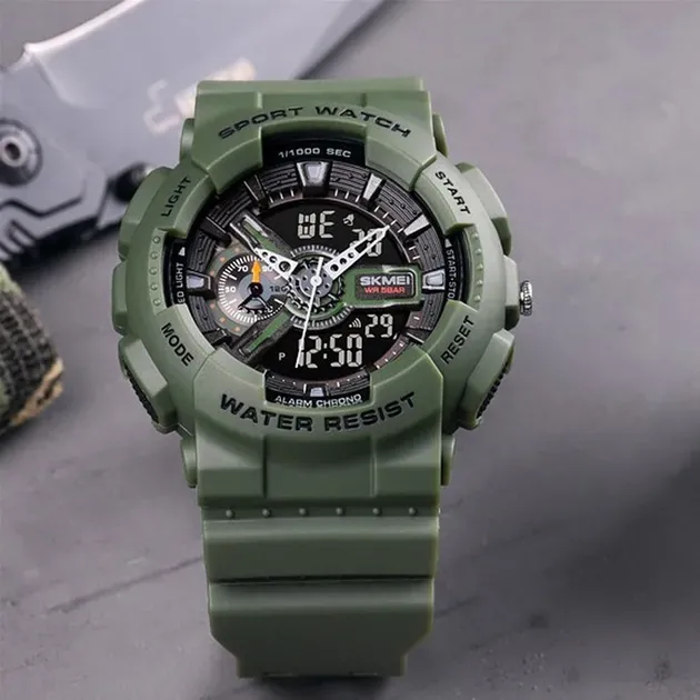 Чоловічий годинник Skmei 1688AG Army Green