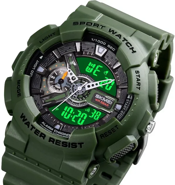 Чоловічий годинник Skmei 1688AG Army Green