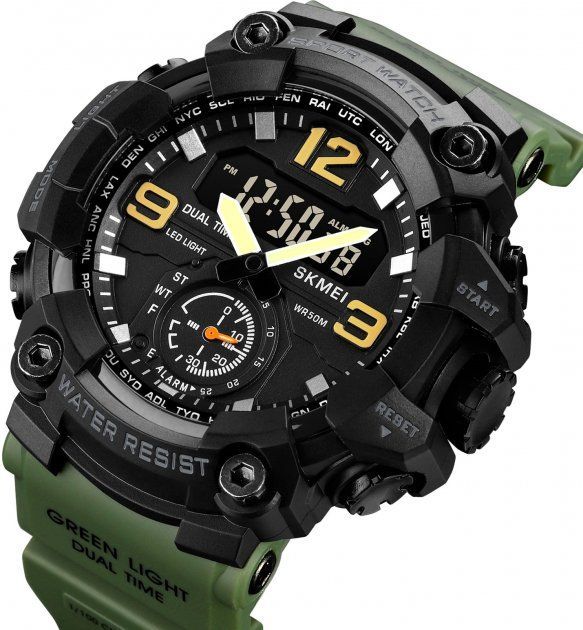 Чоловічий годинник Skmei 1965AG Army Green