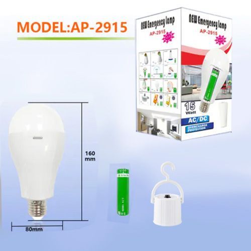 Світлодіодна LED лампочка з акумулятором AP-2915, 15W, E27, 1x18650