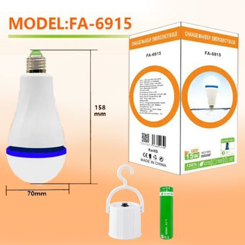 Світлодіодна LED лампочка з акумулятором FA-6915