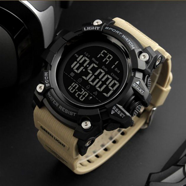 Чоловічий годинник Skmei 1384KH Khaki