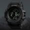 Чоловічий годинник Skmei 1356BK Black + Compass