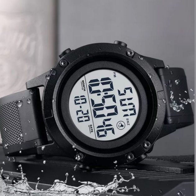 Чоловічий наручний годинник Skmei 1508 Black