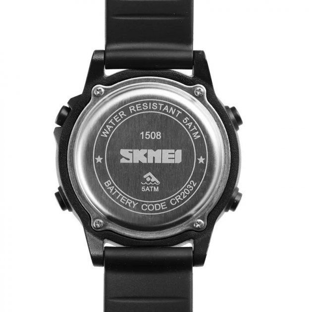 Чоловічий наручний годинник Skmei 1508 Black