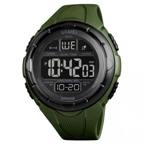 Чоловічий наручний годинник Skmei 1656 Green