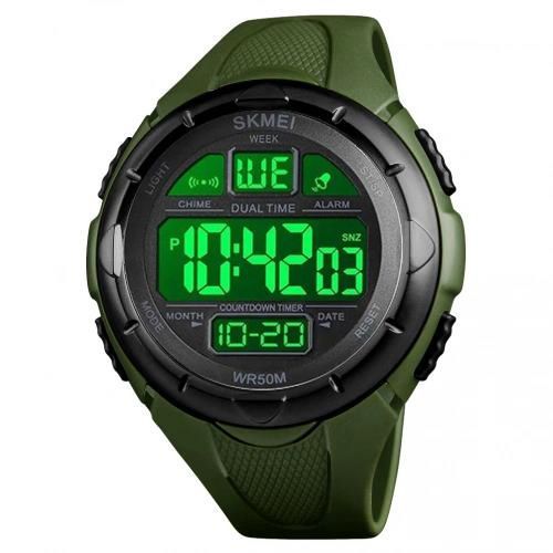 Чоловічий наручний годинник Skmei 1656 Green