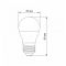 LED лампа VIDEX G45h 4.9W E27 4100K