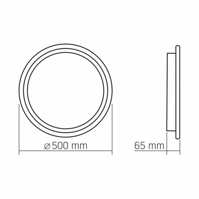 LED світильник функціональний VIDEX DECORA 56W VL-CLD-994-BZ