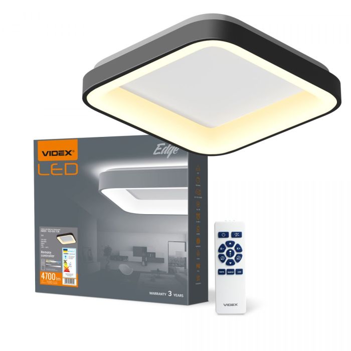 LED світильник VIDEX EDGE-SC-72W-BLACK (VLE-ESC-72B)