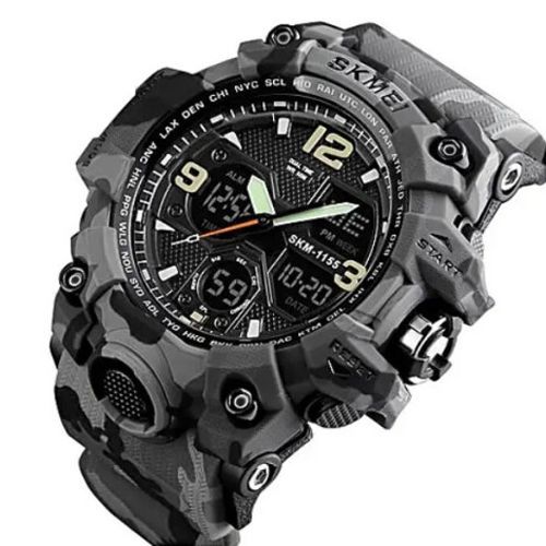 Годинник наручний чоловічий SKMEI 1155 Gray Camo