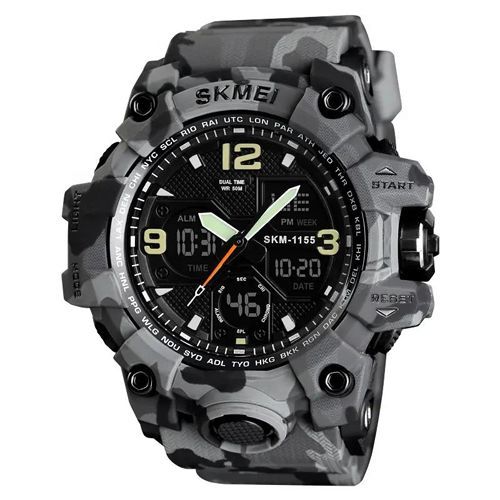 Годинник наручний чоловічий SKMEI 1155 Gray Camo