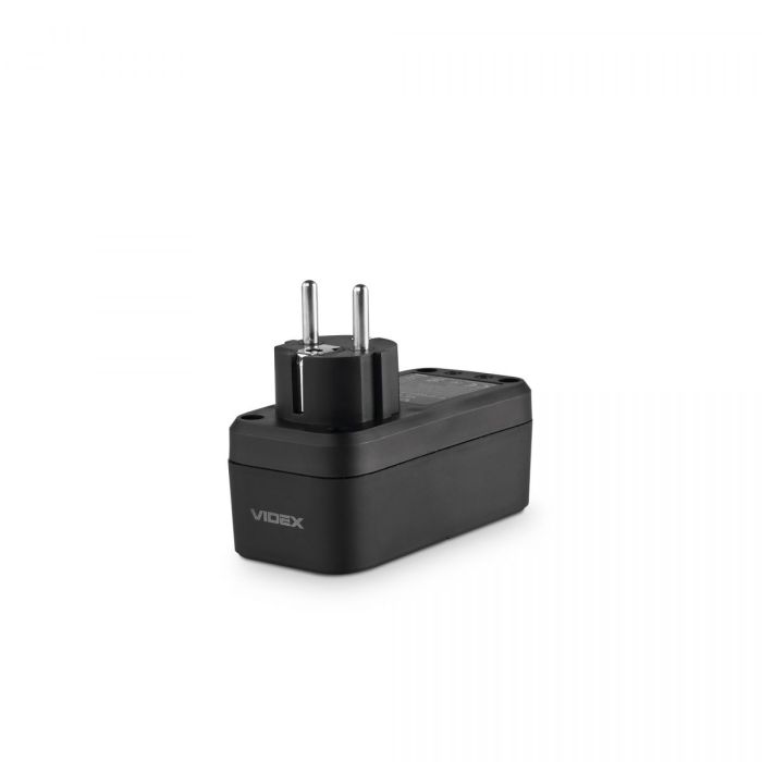 Мережевий адаптер VIDEX ONCORD з/з 1п 2.4A 2USB+USB-C Black