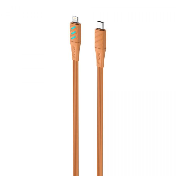 Кабель USB-C - Lightning HAVIT HV-CB6255 PD27W 1м з LED індикатором Orange