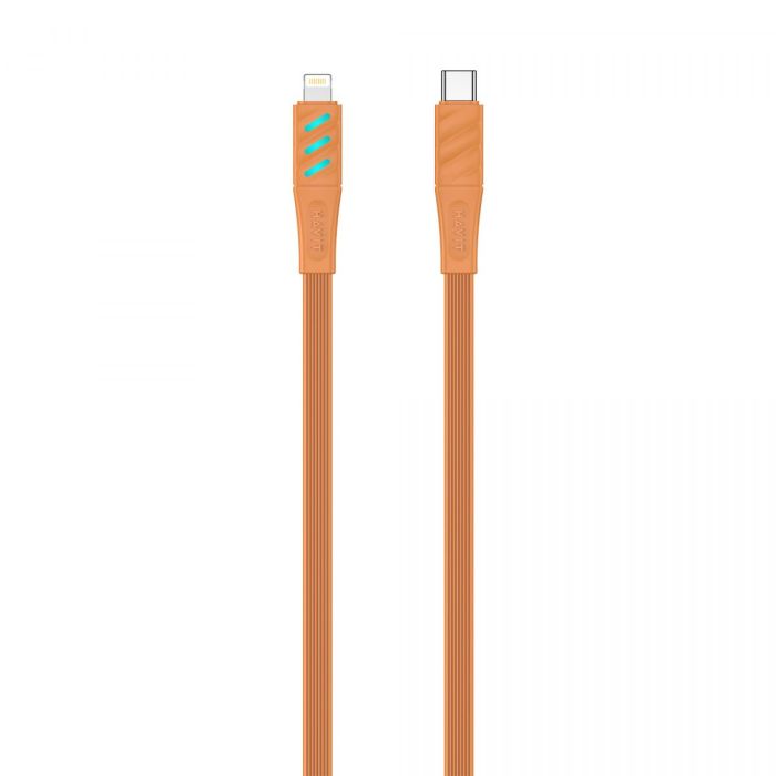 Кабель USB-C - Lightning HAVIT HV-CB6255 PD27W 1м з LED індикатором Orange
