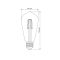 LED лампа TITANUM Filament ST64 6W E27 2200K бронза