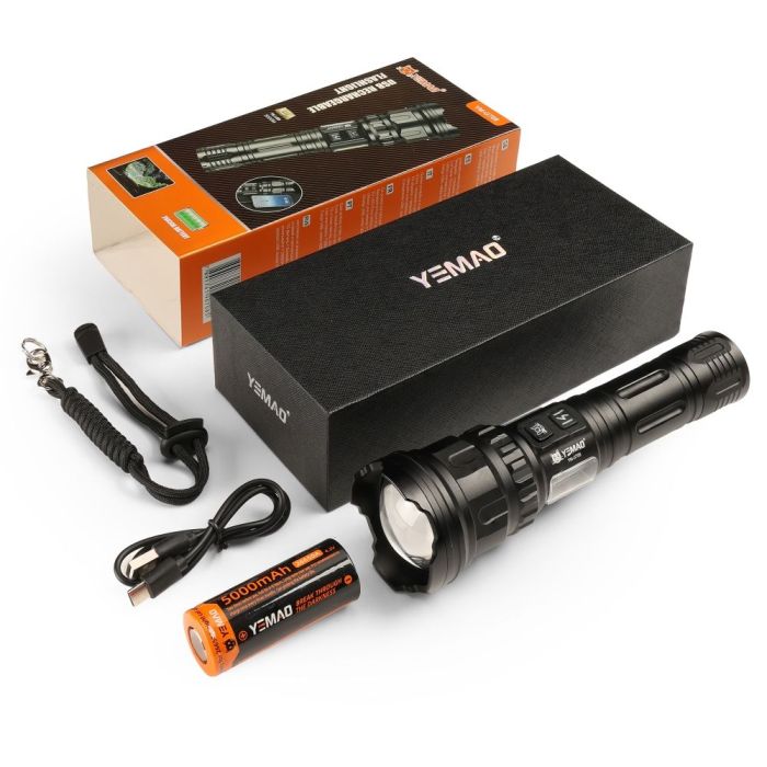 Портативний світлодіодний ліхтарик YEMAO YM-G708 1300Lm 6500K