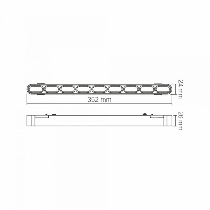 Світильник МАГНІТНИЙ трековий VIDEX LD19B 18W 4000K 48V Black