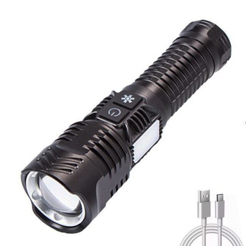 Ліхтарик XQ-S19-P99+COB (white+red+blue), 1x26650, zoom, ЗУ Type-C