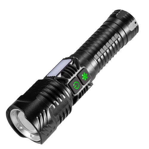 Ліхтарик XQ-S19-P99+COB (white+red+blue), 1x26650, zoom, ЗУ Type-C