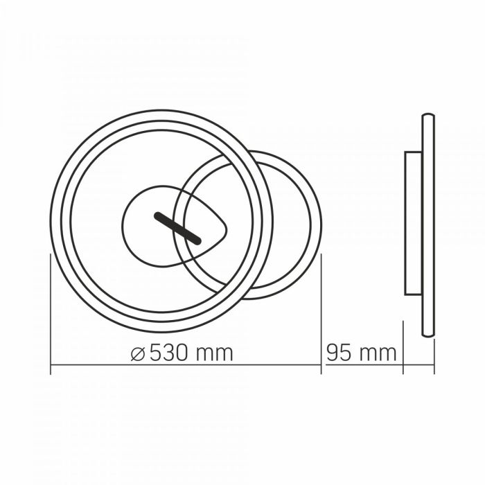 LED світильник функціональний VIDEX DECORA 52W VL-CLD-992-BSL