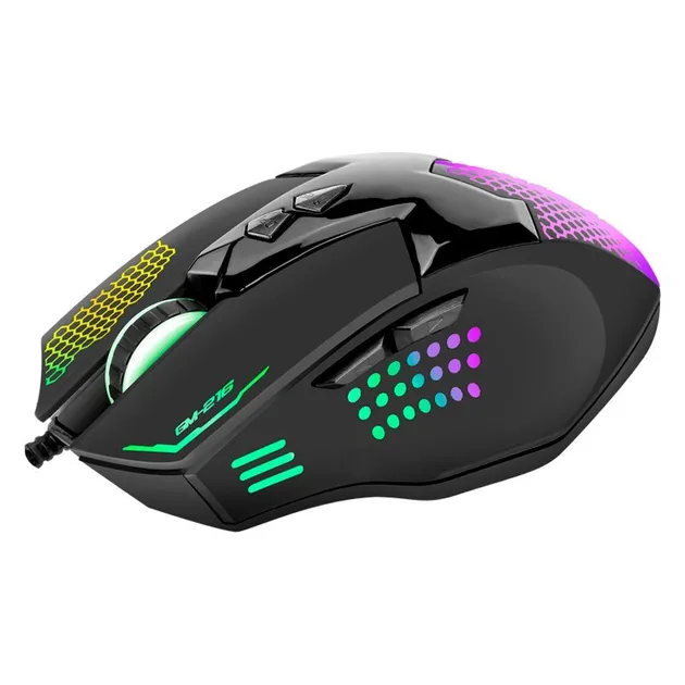 Ігрова комп'ютерна миша дротова XTRIKE ME GM-216 RGB Black