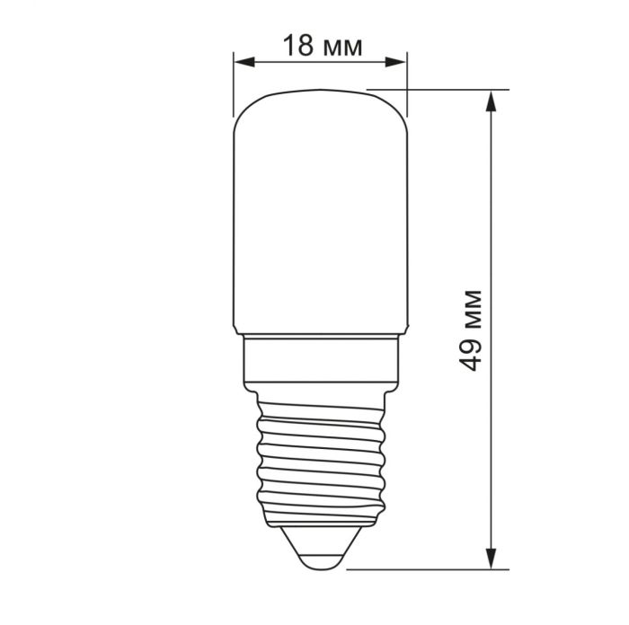 LED лампа VIDEX ST25e 3W E14 4100K