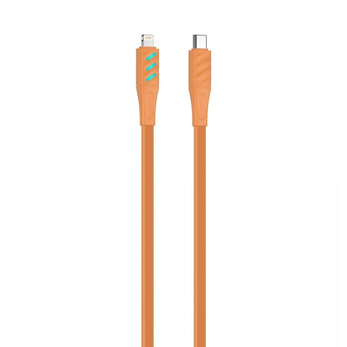 Кабель USB-C - Lightning HAVIT HV-CB6255 PD27W 1м з LED індикатором Orange