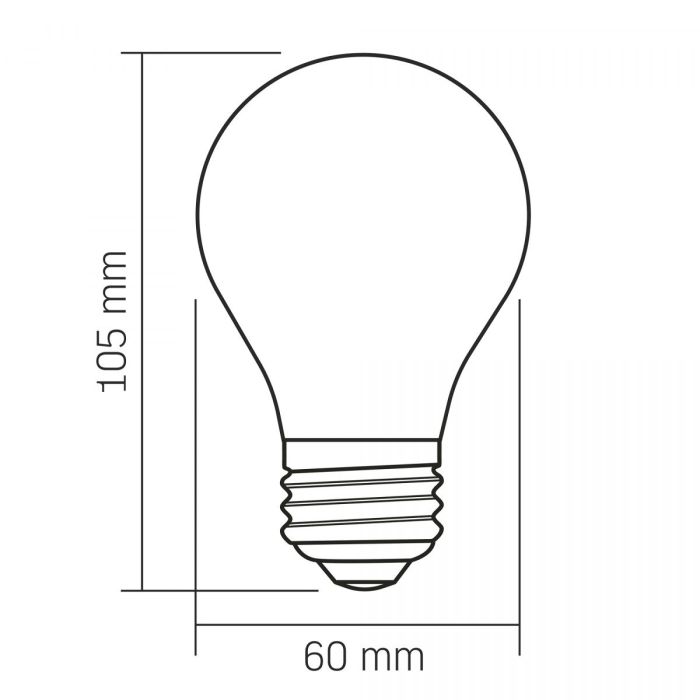 LED лампа VIDEX Filament VL-DA60MO 4W E27 3000K Porcelain dimmable