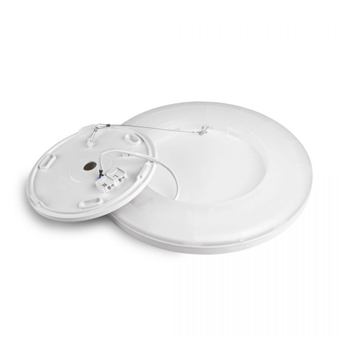 LED светильник с декоративной подсветкой VIDEX 18W 4000K Белый