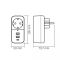 Мережевий адаптер VIDEX ONCORD з/з 1п 2.4A 2USB+USB-C White