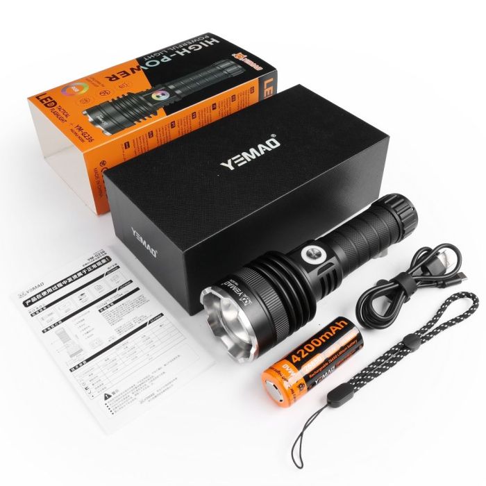 Портативний світлодіодний ліхтарик YEMAO YM-G236 2800Lm 6000K