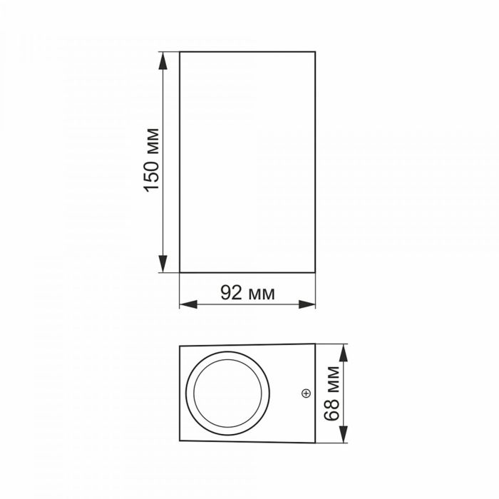 LED Світильник архітектурний AR012G IP54 VIDEX GU10x2