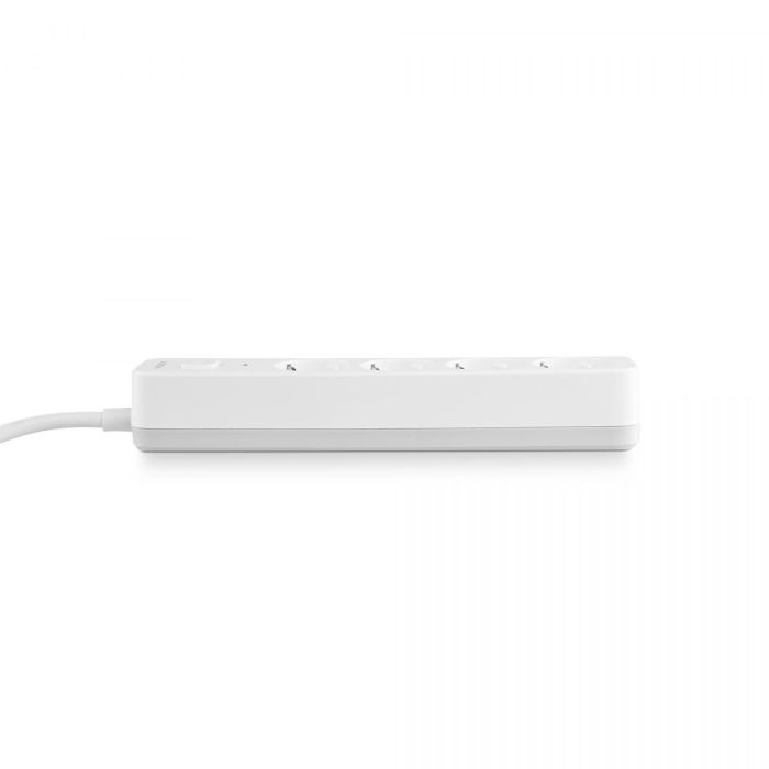 Мережевий подовжувач VIDEX ONCORD з/з 4п 3м (3x1.5мм) з кнопкою White