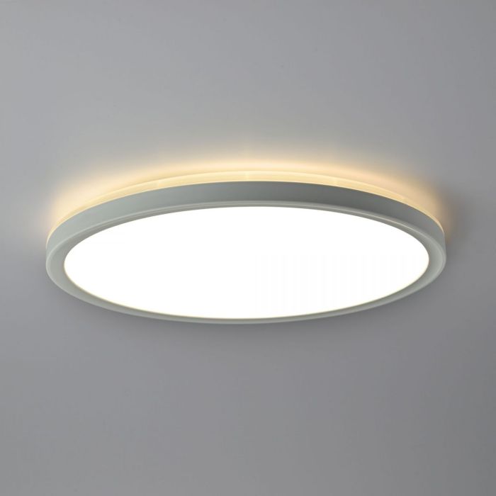 LED светильник с декоративной подсветкой VIDEX 18W 4000K Белый