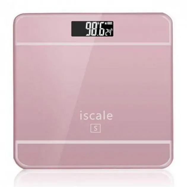 Ваги для підлоги 2017D ISCALE,180кг (0,1кг), температура Pink