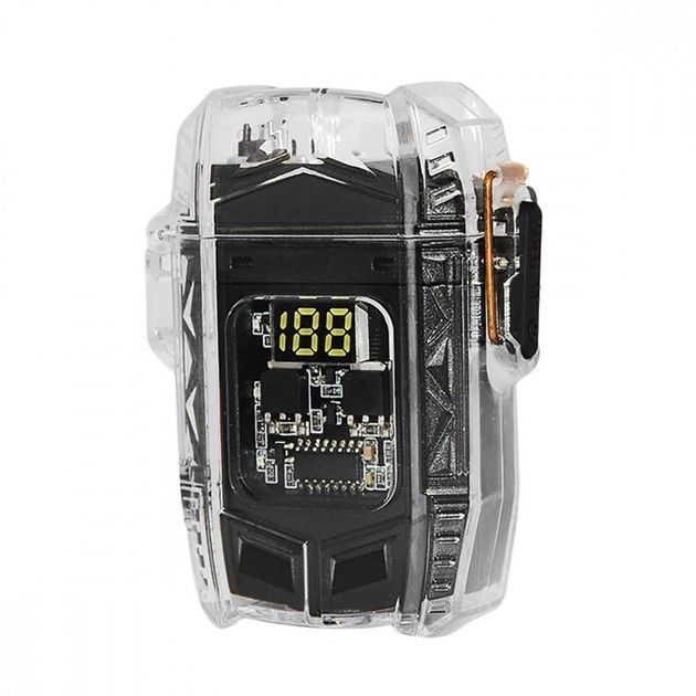 Акумуляторний LED-ліхтарик D48-1 з запальничкою (Чорний)